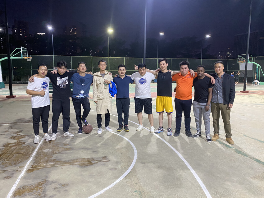 交聯(lián)聚乙烯電纜廠家，建圳達電線電纜公司的周末籃球比賽